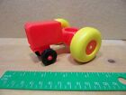 Fisher Price Little People Vintage Orange & Yellow Farm Tractor No Stickers