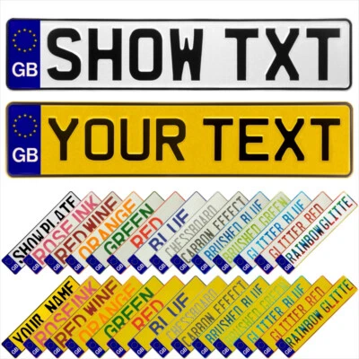 EJ-PARTS Distintivo GB Euro Stars metallo pressato targhe replica personalizzato spettacolo nome camionista