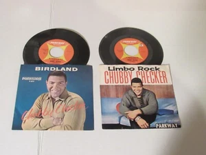 Lot of 2  45's and Picture Sleeves     Chubby Checker - Imagen 1 de 1