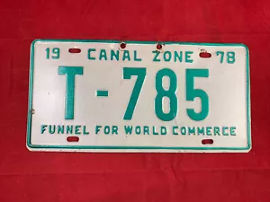 1978 Imbuto Zona Canale di Panama per Camion Commercio Mondiale Targa # Y-785 - Foto 1 di 2