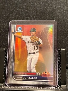 Nick Gonzales 2023 Bowman Chrome Arizona Fall League - Pirates - Picture 1 of 2