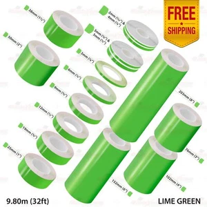 PinStriping Pin Stripe Adhesive Tape Body Styling Decal Vinyl Sticker LIME GREEN - Picture 1 of 27