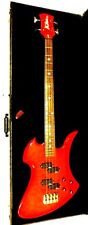 B.C. RICH 4 STRING BASS GUITAR N.J. SERIES in RICH hard CASE - super clean used for sale