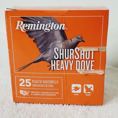 Remington ShurShot R12HD75 Shotshell 12G Orange Collector's EMPTY BOX Only Glue - Image 1 of 4