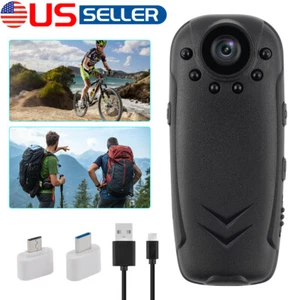 Body Camera HD 1080P 20 Hour Camcorder Mini Police 125° Video DVR IR Night Cam - Picture 1 of 16