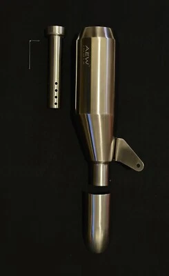 "AEW EDGE FREE FLOW EXHAUST, SILVER" FIT FOR ROYAL ENFIELD HIMALAYAN 450 - Image 1 of 2