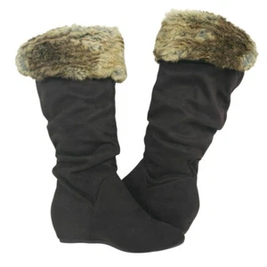 Report Boots Women's 6.5 M Brown Enfield Wedge Heel WInter Shoes - Picture 1 of 7