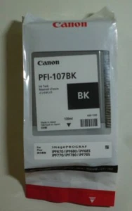 Canon PFI-107Bk Tinte black für IPF 670 685 770 785 ohne OVP  2021 - Bild 1 von 1