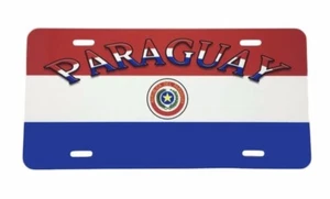 Paraguay License Plate Car Truck Flag Sign Vehicle Automotive Asunción - Picture 1 of 2