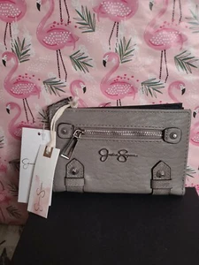 Jessica Simpson Tatiana Wristlet Fog (Grigio) JS14572 - Foto 1 di 4