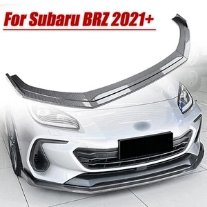 For Subaru BRZ 2022-24 Front Bumper Spoiler Splitter Lip Kit Carbon Fiber Style - Bild 1 von 14