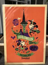 Disney Mickey’s Halloween Party Passholder Postcard  5x7 2018