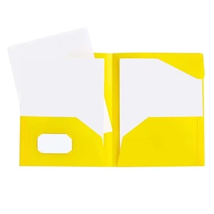 LIBRO EXPOSITOR A4 Dos BOLSILLOS PRESENTACIÓN CARPETA ARCHIVO PORTAFOLIO LIBROS Amarillo - Imagen 1 de 5