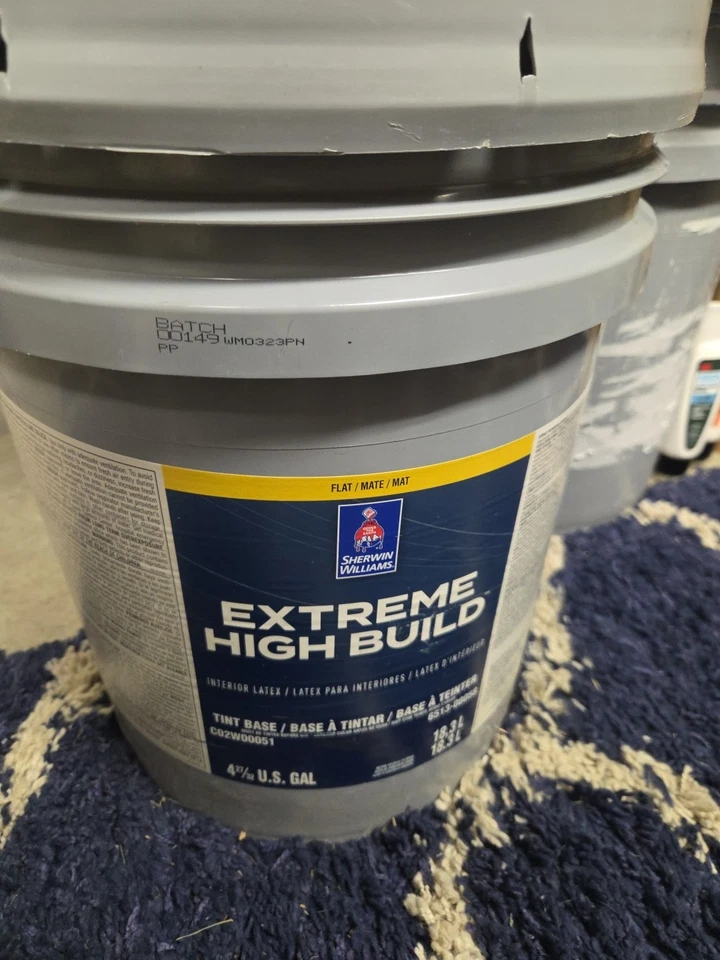 Interior plano Sherwin Williams Extreme High Build de 5 galones sin tintar Foto 1 de 1