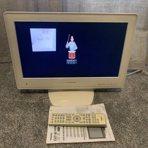White Toshiba 19DV616DB 19 Inch TV / DVD Combi HD LCD With Remote Tested Working - Picture 1 of 10