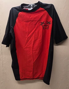 Sun Point Badeshirt/Rash Guard/Schwarz/Rot/Hawaii Logo/Damen/Größe L - Bild 1 von 5