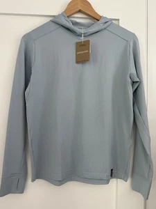 Patagonia Kid's Capilene Cool Silkweight Hoodie 62390- Steam Blue- XL (14)- NWT - Picture 1 of 14