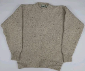 Vintage 90s Cotton Traders North Winds 100% Shetland Wool Thick Knit Sweater M - Bild 1 von 5