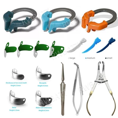 Dental Matrix Bands Ring Sectional Matrice Clamp Wedges Fit Palodent V3 System - Image 1 of 4