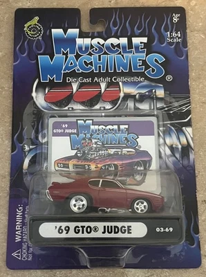 Muscle Machines '69 Pontiac GTO Judge 1:64 Die-Cast 03-69 - Image 1 of 4