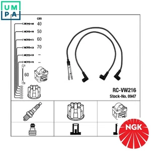 IGNITION CABLE KIT 0947 FOR VW GOLF/II/Mk/III FLIGHT/CLASSIC JETTA DERBY POLO - Picture 1 of 11