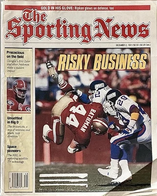 体育新闻 - 1991 年 12 月 2 日(“Risky Business”NFL/ Cal Ripken, Jr.) — 第 1/4 张图片