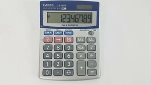 Canon LS-100TS Portable Tax & Business Calculator 10-Digit LCD Solar & Battery - Picture 1 of 3