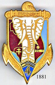 1881 - TROUPES COLONIALES - 4e B.M.E.O. - Imagen 1 de 2