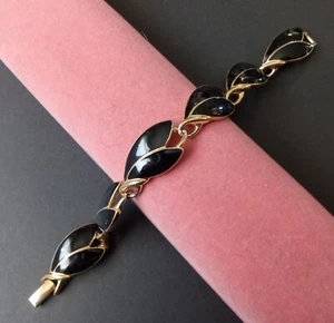 Trifari Vintage Armband schwarz Emaille Sammler 70er 80er Jahre - Bild 1 von 7