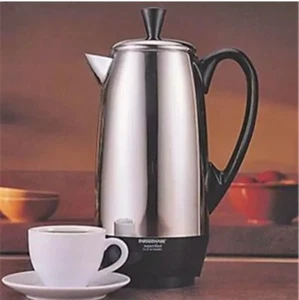 NUOVO FARBERWARE FCP412 PERCULATORE ELETTRICO ACCIAIO INOX DA 4 A 12 TAZZE 6207625 - Foto 1 di 5