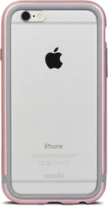 Moshi iGlaze Luxe Metal Bumper Case for iPhone 6/6s, Rose Pink - Picture 1 of 10