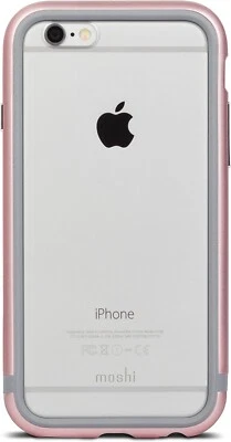 Funda protectora de metal Moshi iGlaze Luxe para iPhone 6/6s, rosa rosa Foto 1 de 4