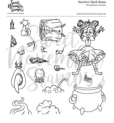 Sweet November Stamps, clear stamp, Sorsha's Spell Room