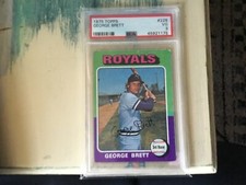 1975 Topps George Brett Rookie Card PSA 3
