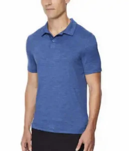 32 Degree Cool Mens Blue Space Dye Polo Shirt, XXL - Picture 1 of 2