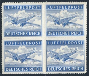Germany MC1a block/4,MNH.Mi FP 1B. Military Air Post 1942. Junkers 52 Transport. - Picture 1 of 1