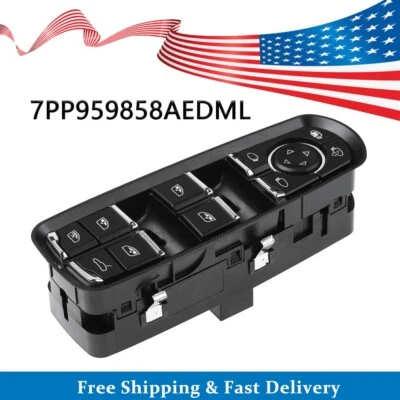 Interruptor de ventana eléctrica 7PP959858AEDML para Porsche Macan Panamera Cayenne 2011-2018 Foto 1 de 4