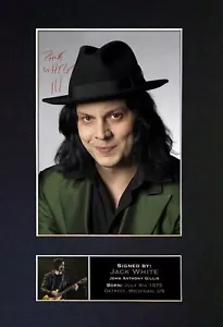 #329 JACK WHITE Reproduction Signature/Autograph Mounted Signed Photograph A4 - Foto 1 di 2