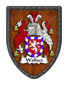 Escudo de armas personalizado Wallace Family Crest, escudo de pared colgante SH503P-DG-HG - Imagen 1 de 1