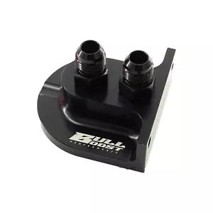 BILLET REMOTE OIL FILTER RELOCATION MOUNTING BRACKET -10 AN with pressure port - Picture 1 of 4