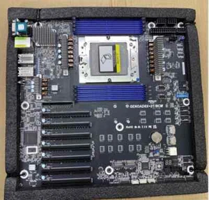 Asrock GENOAD8X-2T/BCM Motherboard + AMD Genoa EPYC 9334 QS 32C 64T+8x 32GB DDR5 - Afbeelding 1 van 7