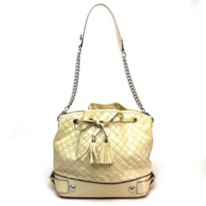 DOLCE&GABBANA gesteppte Kordelzugtasche mit Quaste Schultertasche Beige - Bild 1 von 10