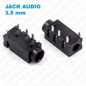 PRESA AUDIO JACK 3,5 mm STEREO CONNETTORE FEMMINA DA PANNELLO 4 PIN - 5 PEZZI - Foto 1 di 2