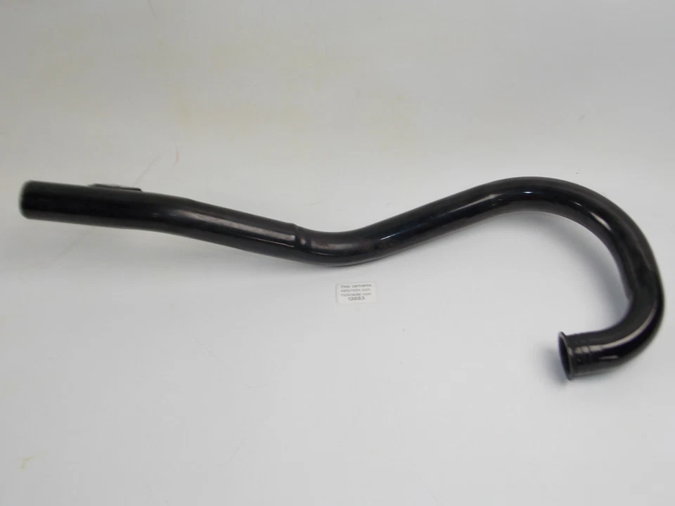 TUBO DE ESCAPE VINTAGE 4ER MOTOR OD=38mm BRIDA 45mm MORINI DUCATI CAGIVA NEGRO Foto 1 de 3