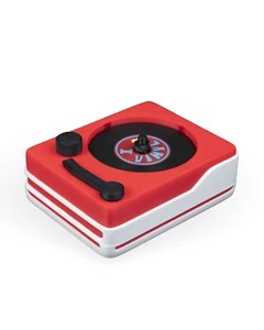 3D-gedruckter Retro Plattenspieler Untersetzer Spender Vinyl-Stil Getränk Untersetzer - Bild 1 von 12