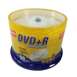 Discos grabables DVD+R - 16x velocidad - 120 minutos - 4,7 GB - 50 discos - nuevos - Imagen 1 de 1