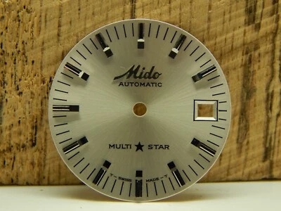 Автоматические винтажные часы Mido Multi Star циферблат жемчужный 27,95 мм окно с датой черные Mrk - Изображение 1 из 4