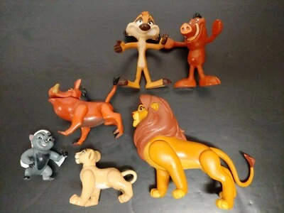 LOTE DE 6 FIGURAS DE PLÁSTICO DISNEY REY LEÓN Foto 1 de 4