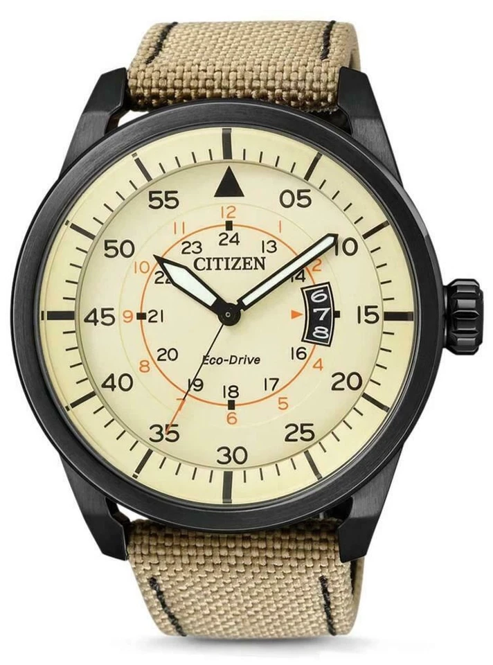 Citizen Eco-Drive Beige Men's Watch - AW1365-19P
