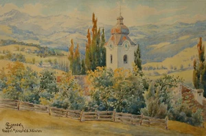 Alexander SPENDAL (1890-1973) Capilla en Krappfeld, Carintia. - Imagen 1 de 15